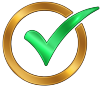 gold-and-green-tick