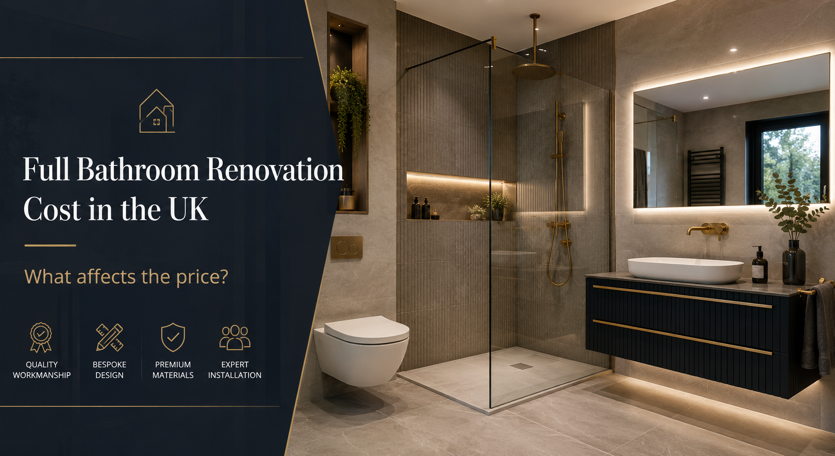 Full bathroom renovation cost UK guide by Leivers & Vale